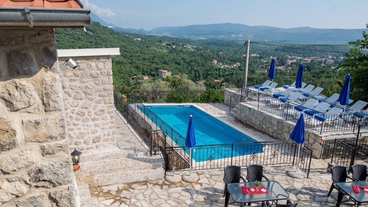 Tivat Apartment | Magnificent Views, Large private terrace overlooking mountains, pool, sea 2km