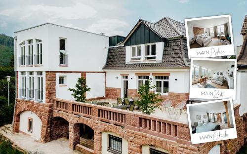 Miltenberg Apartment | MAINTERRASSE Boardinghouse am Fluss klimatisierte Apartments mit 80qm Terrasse
