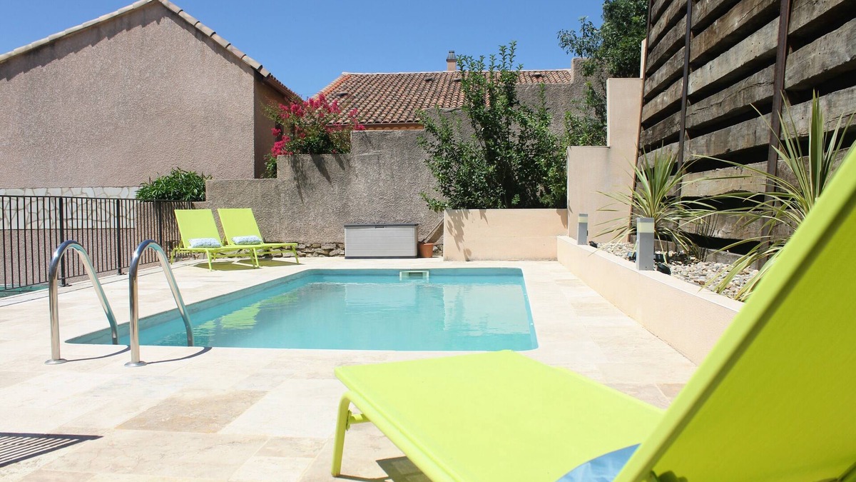 Roquebrun House | Maison de Farine's La Grande Maison has a pool, large terraces, and lovely views
