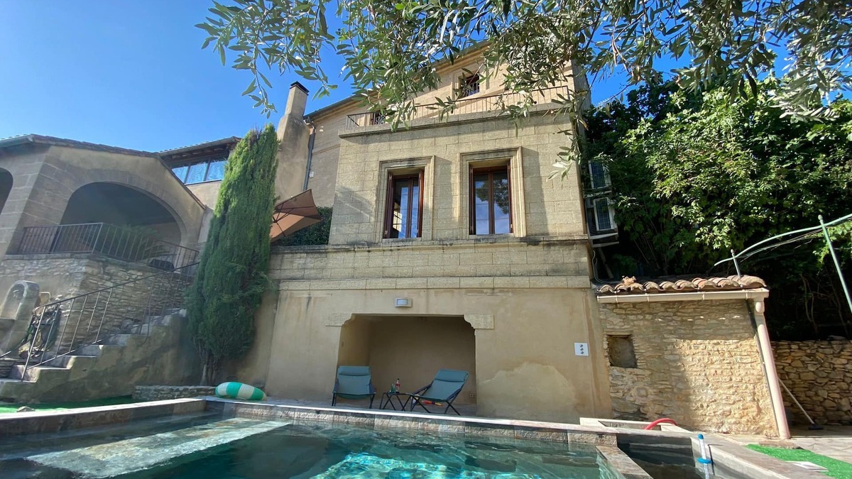 Saint-Maximin House | Maison en Pierre 190 m2 Uzès Piscine Plein sud Avec Superbe vue sur les Vignes
