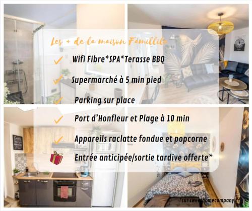 Equemauville House | Maison familiale Terrasse Jacuzzi Parking sur place près d'Honfleur