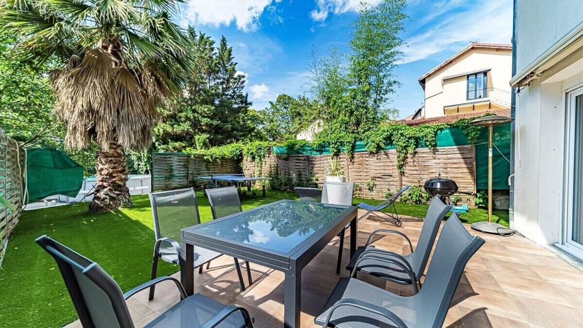 Leon Blum - Bon Coin House | Maison Frappaz - 4 bedrooms with garden, Villeurbanne