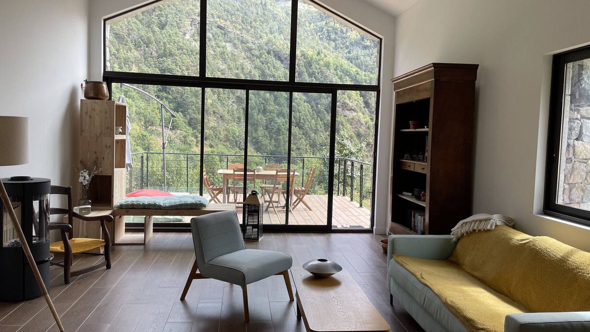 Valdeblore House | 'Maison Gaia' with Private Terrace, Wi-Fi, and Air Conditioning