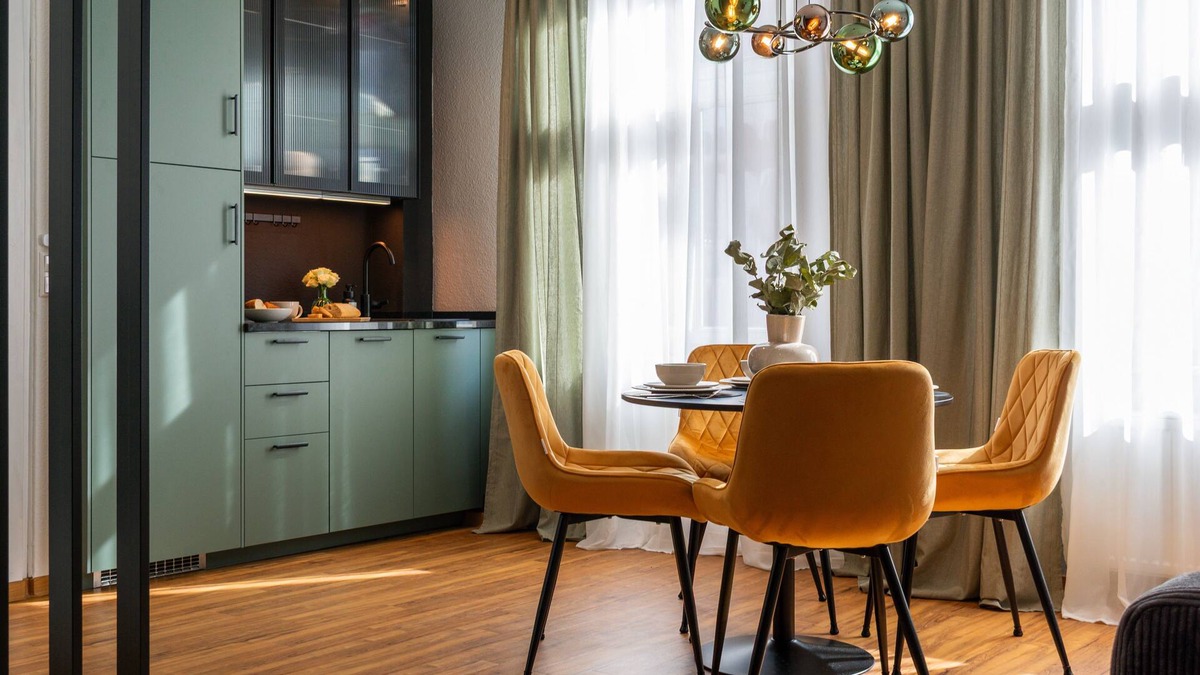 Colditz Apartment | Maison & Mood | Stylish studio with high-quality kitchen in Colditz