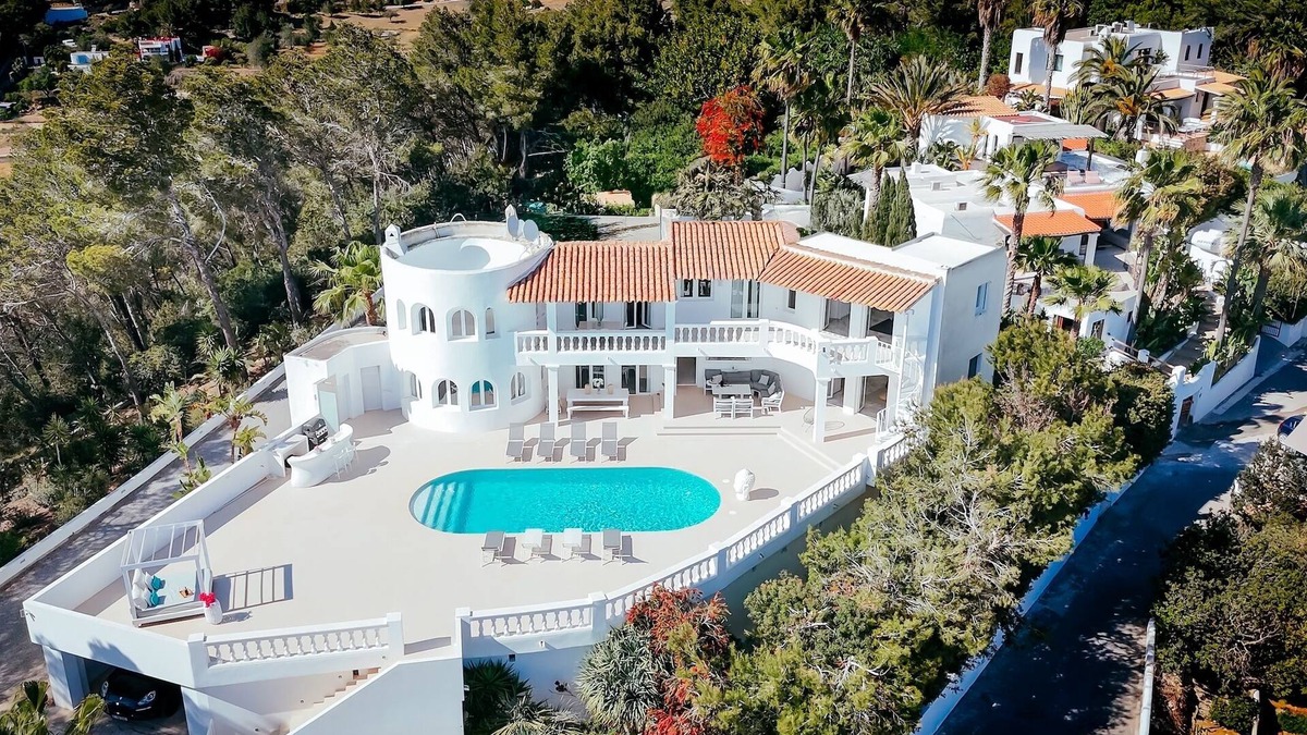 Can Furnet Villa | Majestic Panorama Ocean View Villa Multicolor LED XXL Pool Ibiza Town
