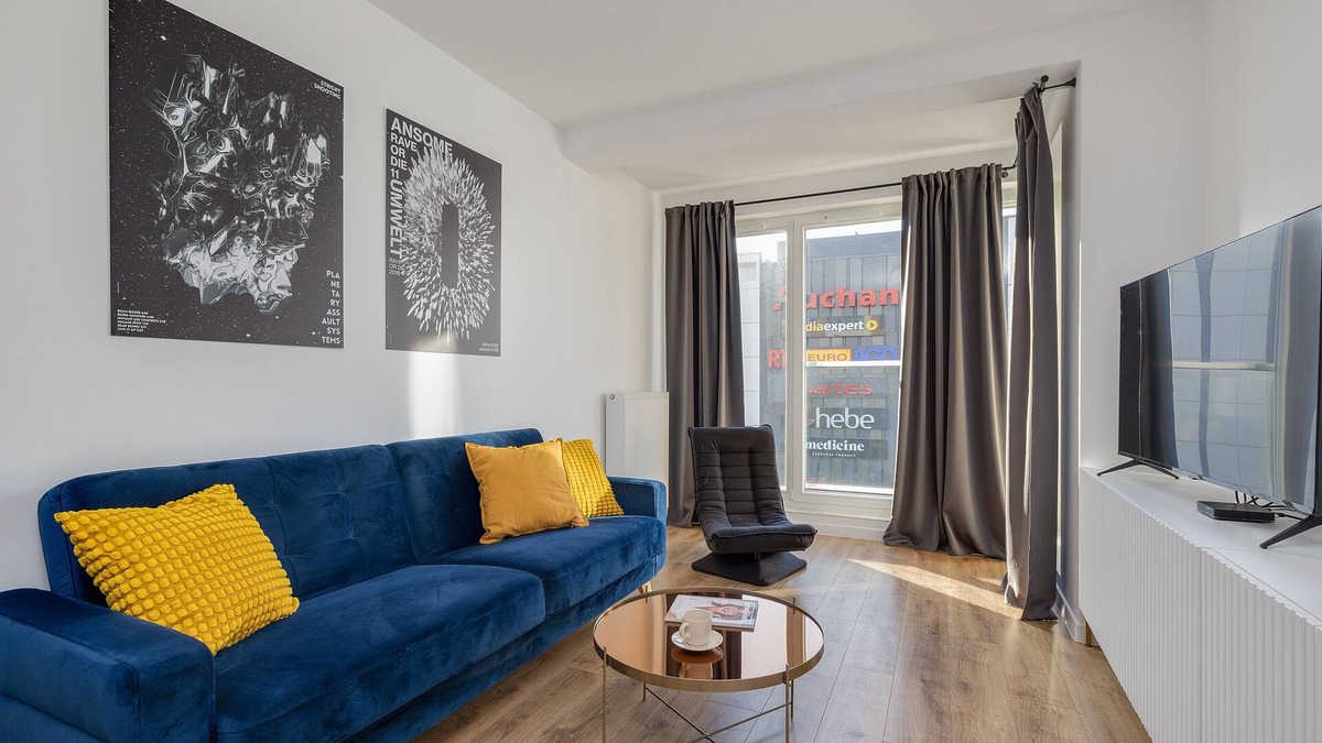 West Pomeranian Voivodeship Apartment | Malczewskiego Blue Apartment