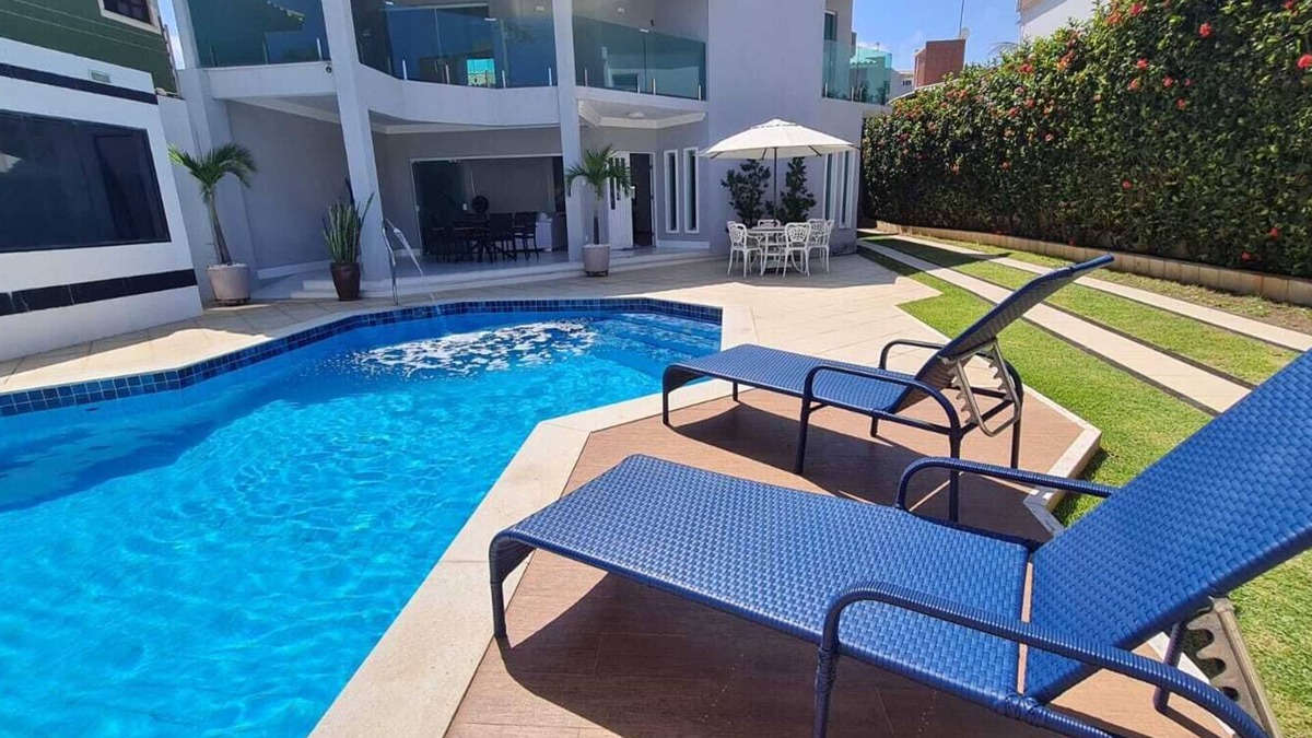 Flamengo House | Mansion Stella Maris - swimming pool, sauna and barbecue area