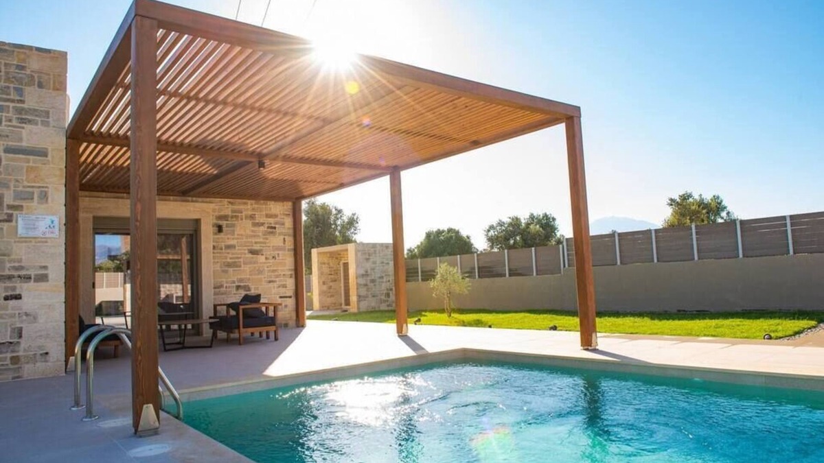 Tymbaki Villa | Marelia Villa 1 - Unique quit villa with stunning Psiloritis Mountain View