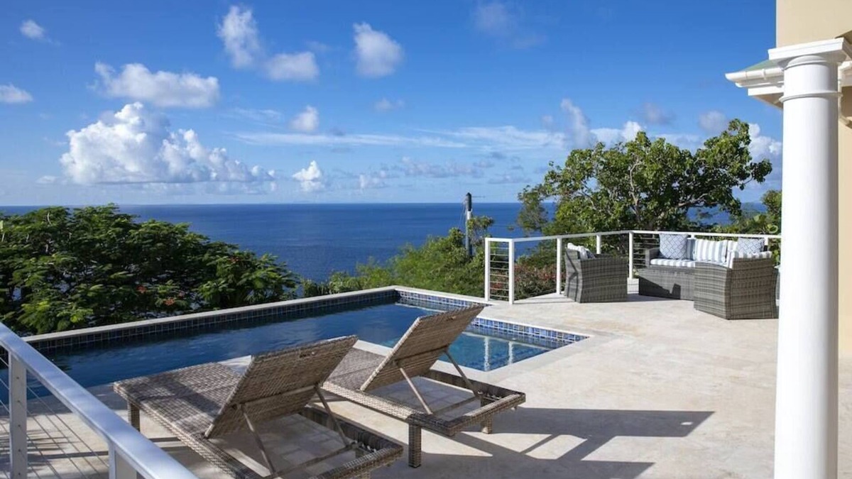 Great Cruz Bay Villa | Maria Bluff Cottage-Romantic, Ocean Views, Modern, Private Pool
