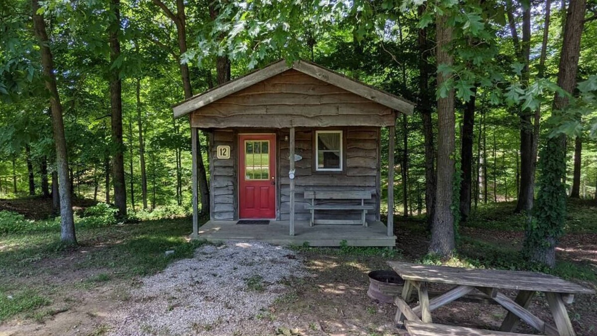 Helmsburg Cabin | "Martin" Camping Cabin #12 | Pet Friendly