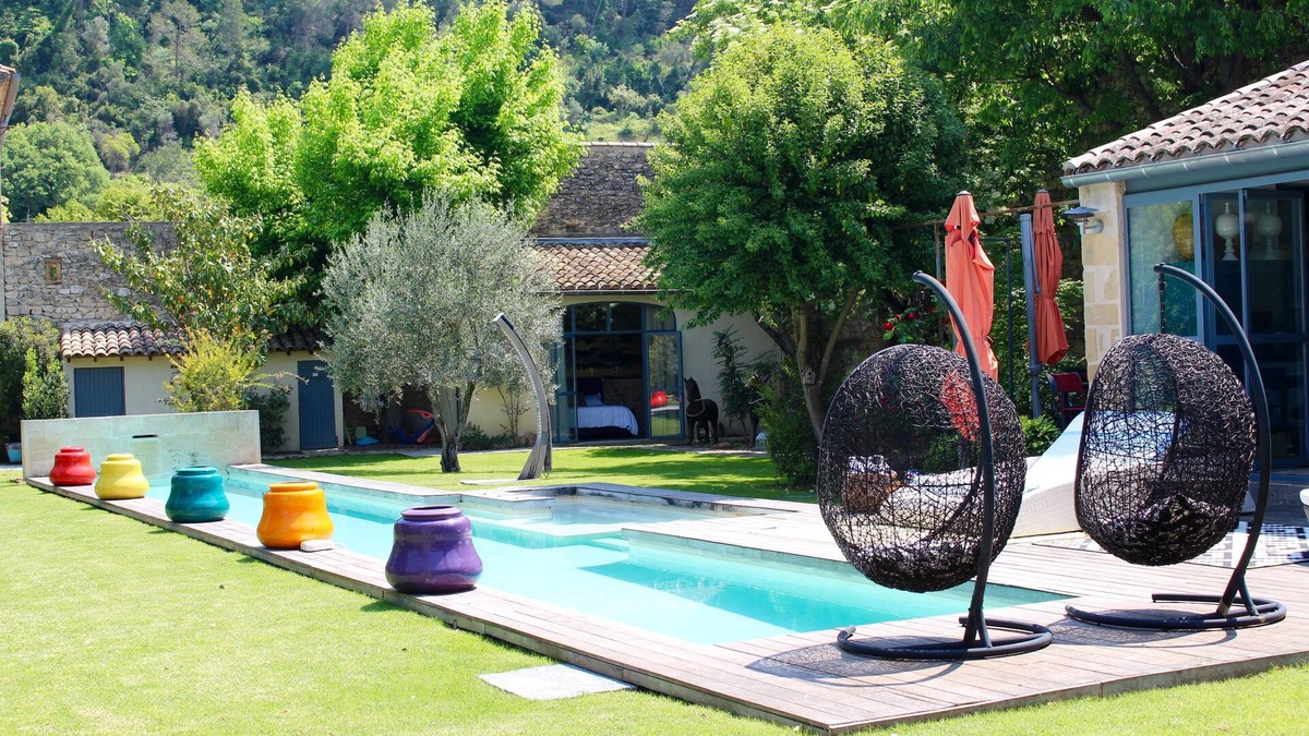 Sommieres Other | Mas de caractère in medieval village with swimming pool, in large wooded garden