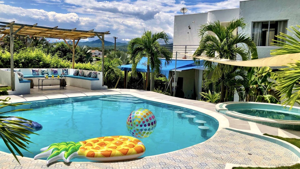 Tocaima Villa | 🏅 Mediterranean Beach Style Villa with Private Pool & Jacuzzi