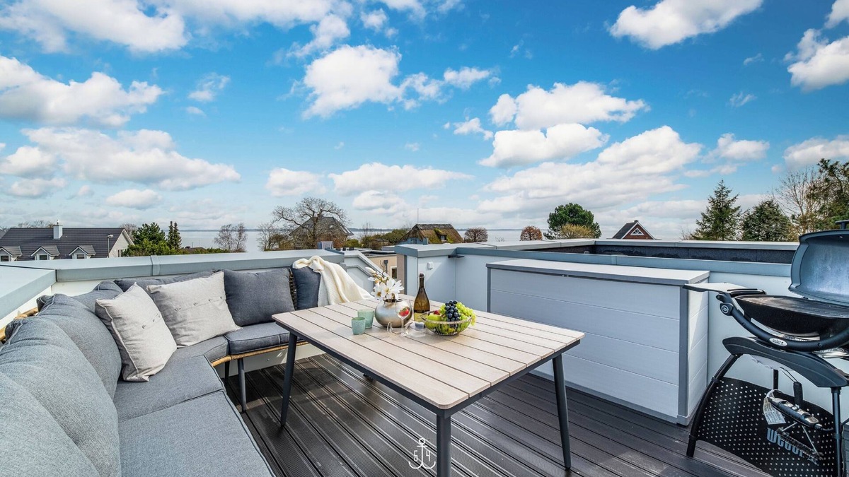 Bockholm House | Meerliebe - sea view, roof terrace, infrared sauna, shower, e-charging station