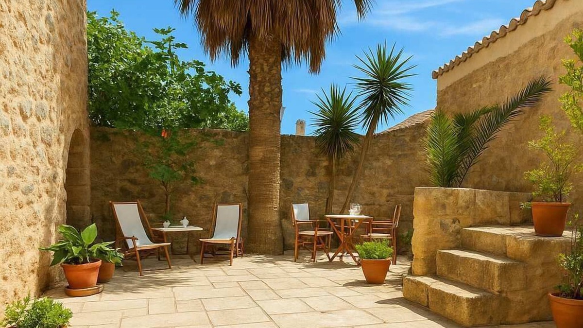 Monemvasia House | Menexes Suites Castellano Suite Private Courtyard