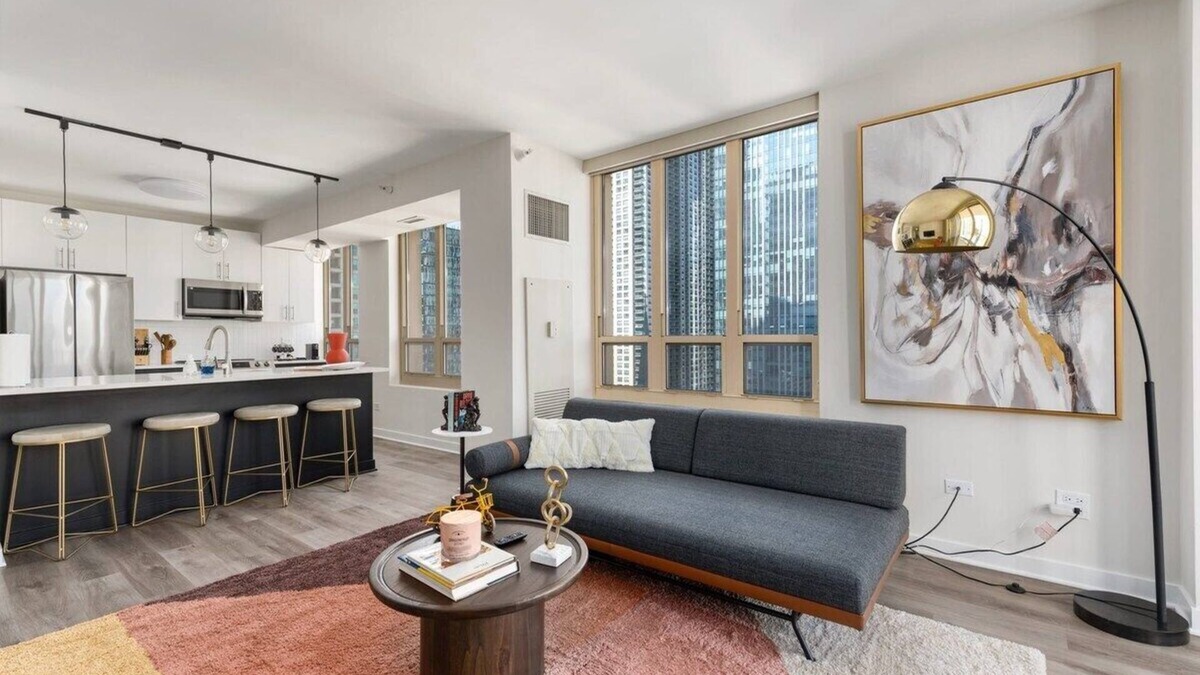 Rush and Division Apartment | Michigan Ave 2BR: Balcony, Exclusive Access