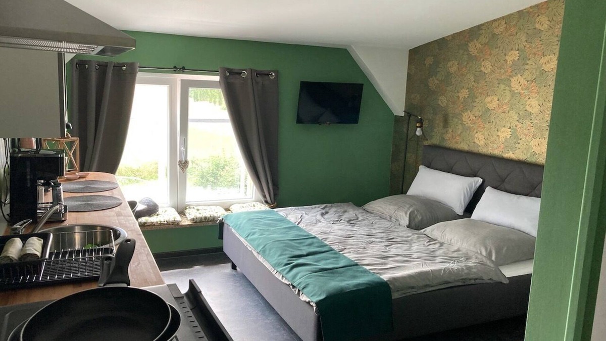 Friedrichswalde Apartment | Micro-apartment "Wald" DG, 22 sqm, living/bedroom, terrace, max. 2 persons