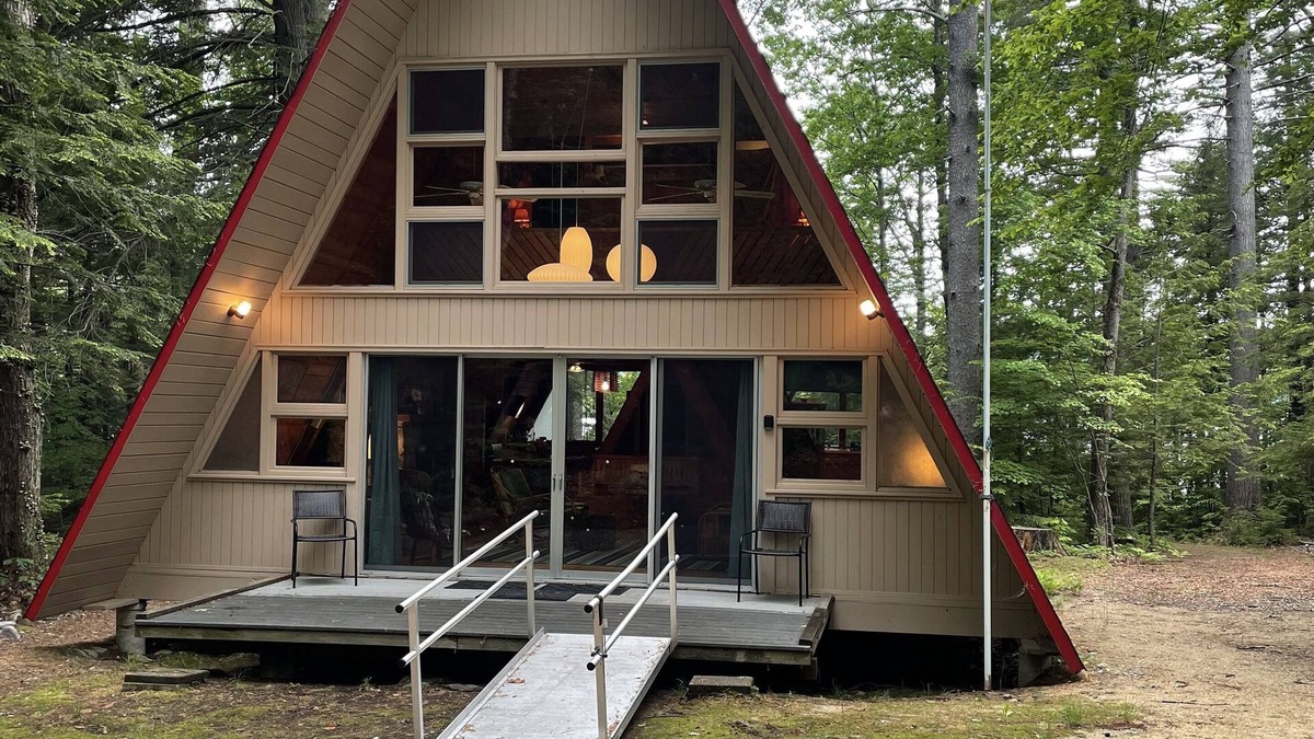 Center Harbor House | Mid-Century A-frame On Big Squam Lake.