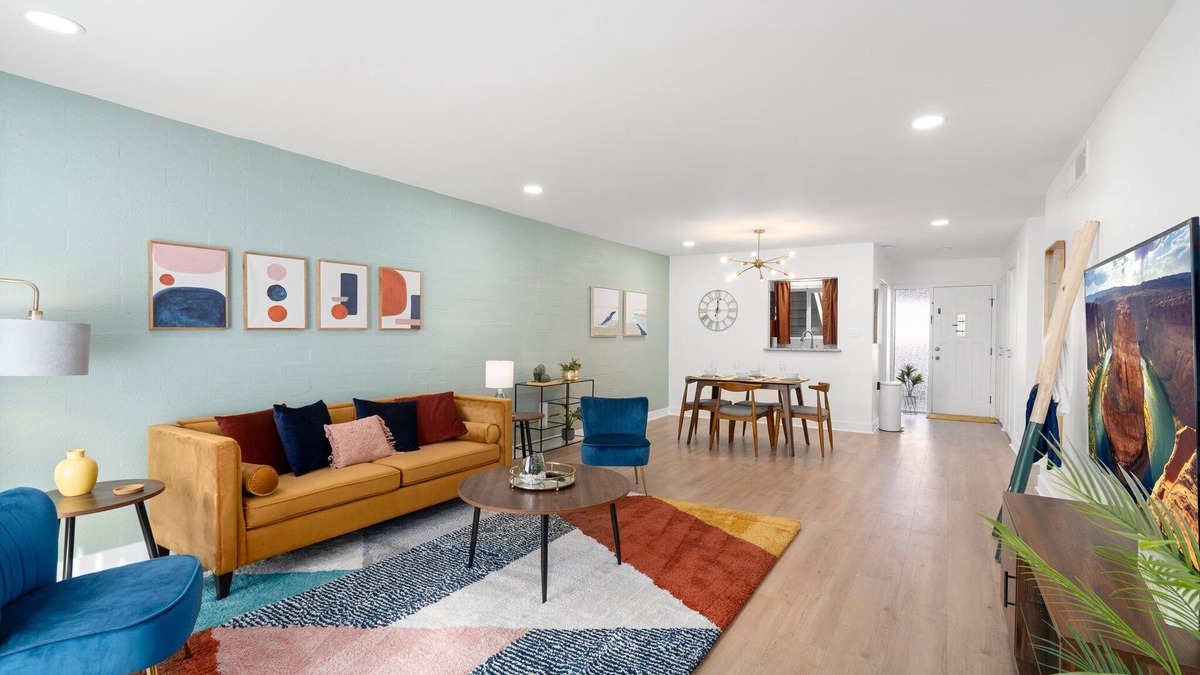 Fashion Square Condo | Mid-Century Escape by Old Town