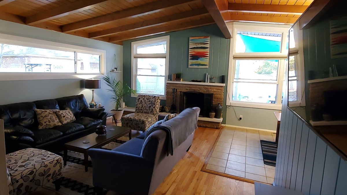 Norton Shores House | Mid Century Modern home 2 minutes from the beach and trails close to everything!
