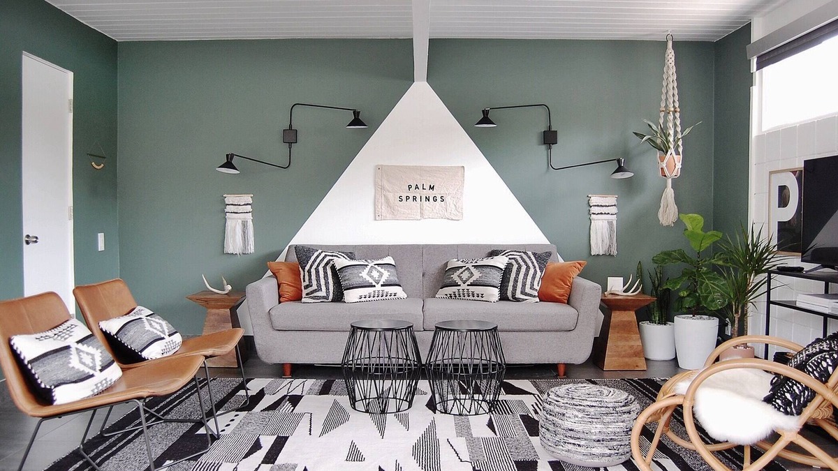 Twin Palms House | Mid-Century Modern Bohemian Bungalow w/Pool