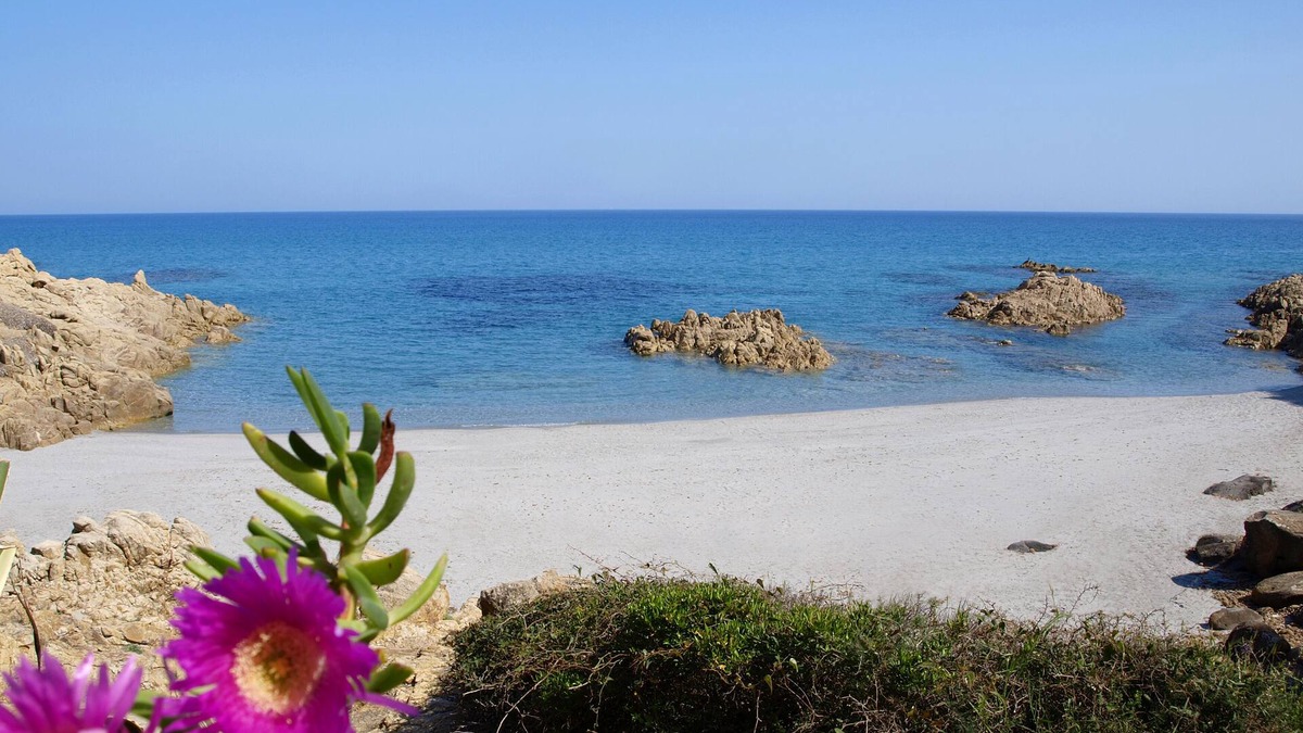 Cala Liberotto Apartment | Mini apartment with veranda and in a garden by the sea