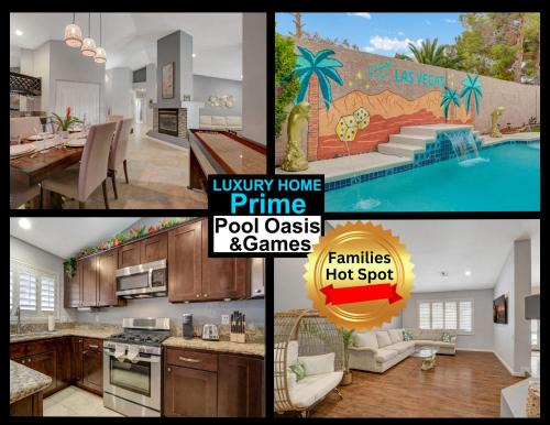 Las Vegas House | Mirage Pool House - Heart of LV, Swimming Pool, Games, heavenly relaxation