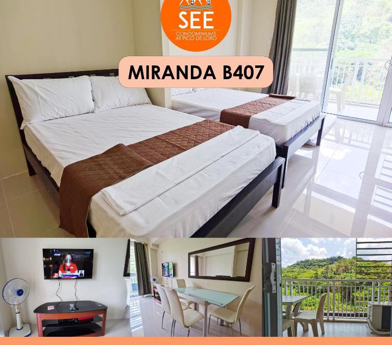 Nasugbu Apartment | Miranda 407B at Pico de Loro Beach and Country Club by SEE Condominiums