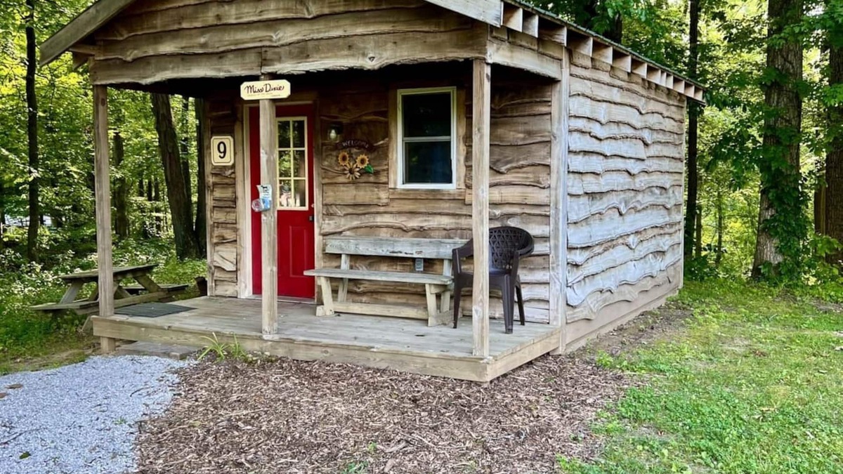 Helmsburg Cabin | "Miss Dixie" Camping Cabin #9 | Pet Friendly