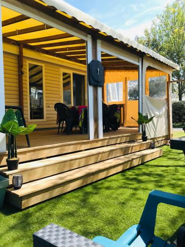 Gastes House | Mobil-Home Camping 4* Landes Lac et Océan 6 à 8 p.
