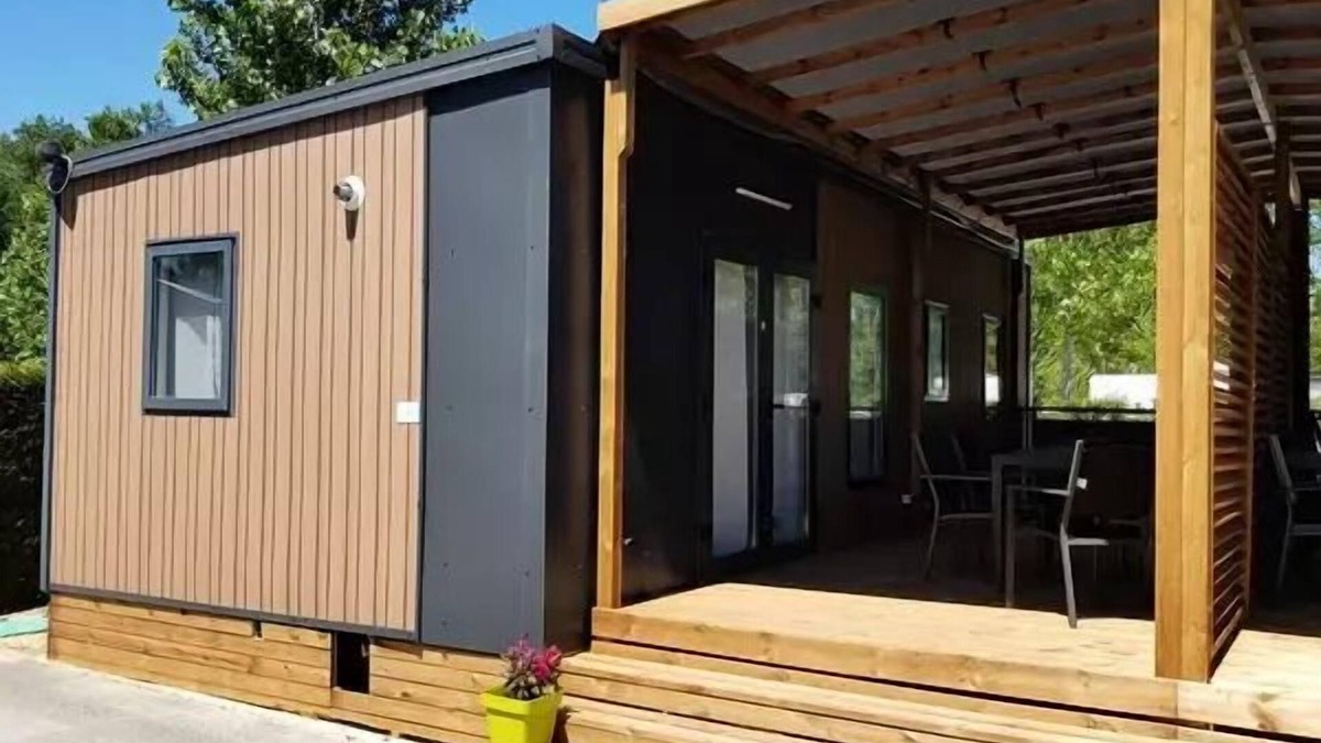 Sadirac House | Mobil-Home Tribu 6 Zimmer 10 Personen Klimaanlage + TV 3sdb