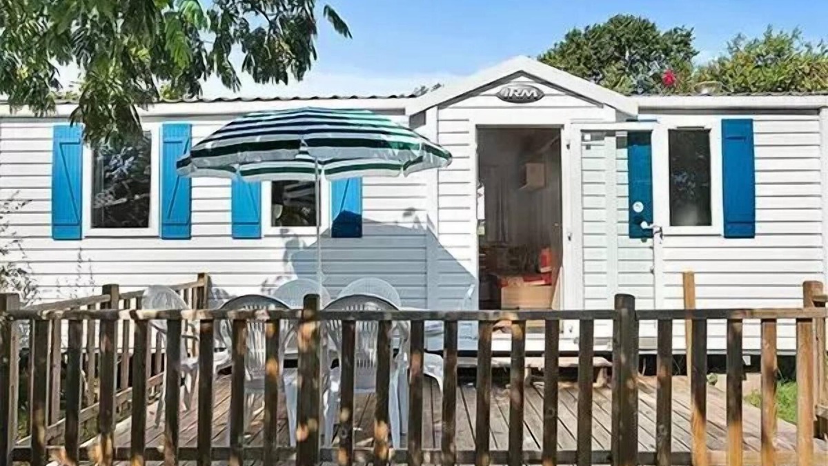 Pommeuse House | Mobile home - Aufgedeckte Terrasse