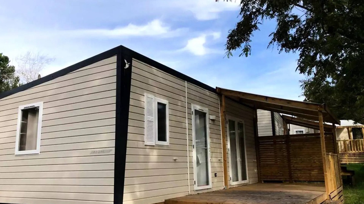 Rosans House | Mobilheim Premium "EVO" 29m2 - 2 Schlafzimmer - Clim - LV - Backofen - Terrace 6 Personen