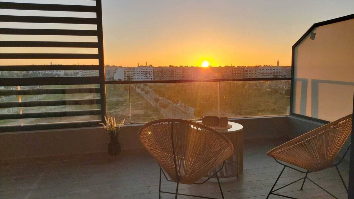 Casablanca Apartment | Modern 1br apartment with big terrace at Casa Finance City
