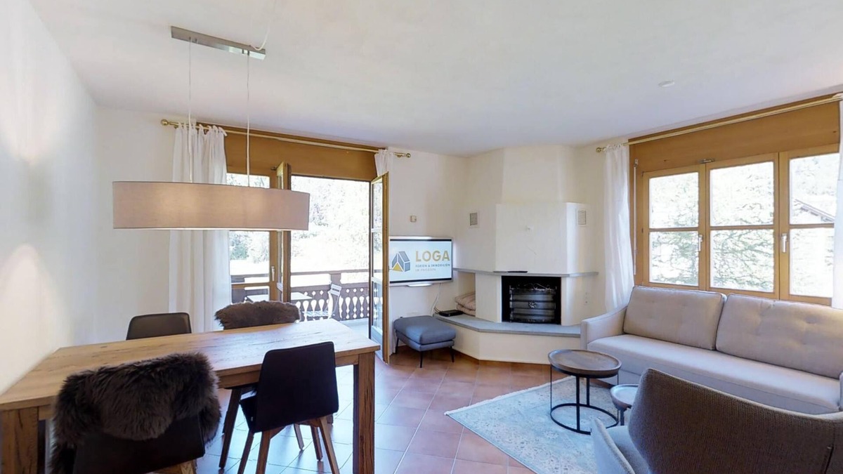 Maloja Apartment | Modern 2 1/2 room apartment in the first floor about 60m2.