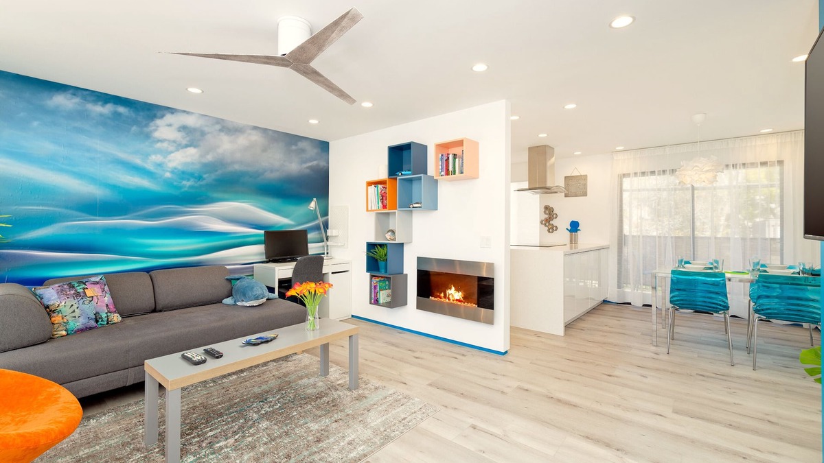 Crown Point Condo | Modern 2BR/2BA Condo, Steps To Beach, Garage Parking, EV Charger