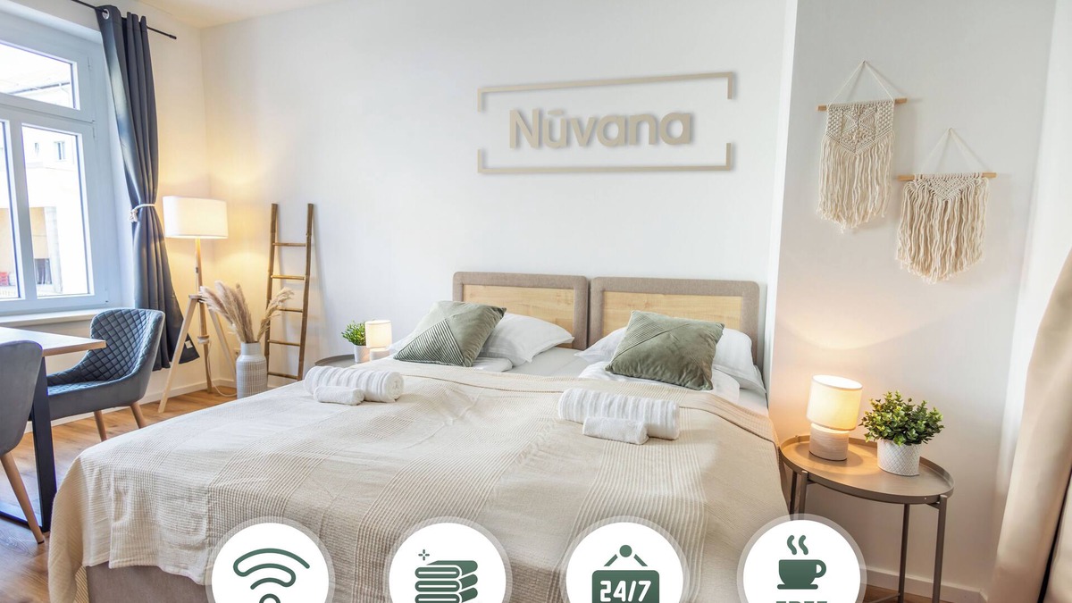Gohlis-Mitte Apartment | Modern 3-Room Apartment with Balcony | Kitchen, WiFi, Bathroom