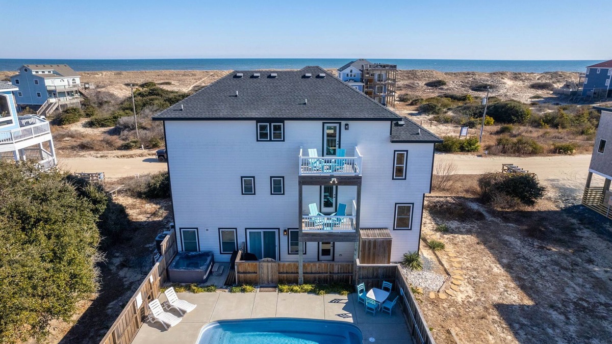Carova Beach House | Modern 5br beach retreat with ocean views and salt water pool.