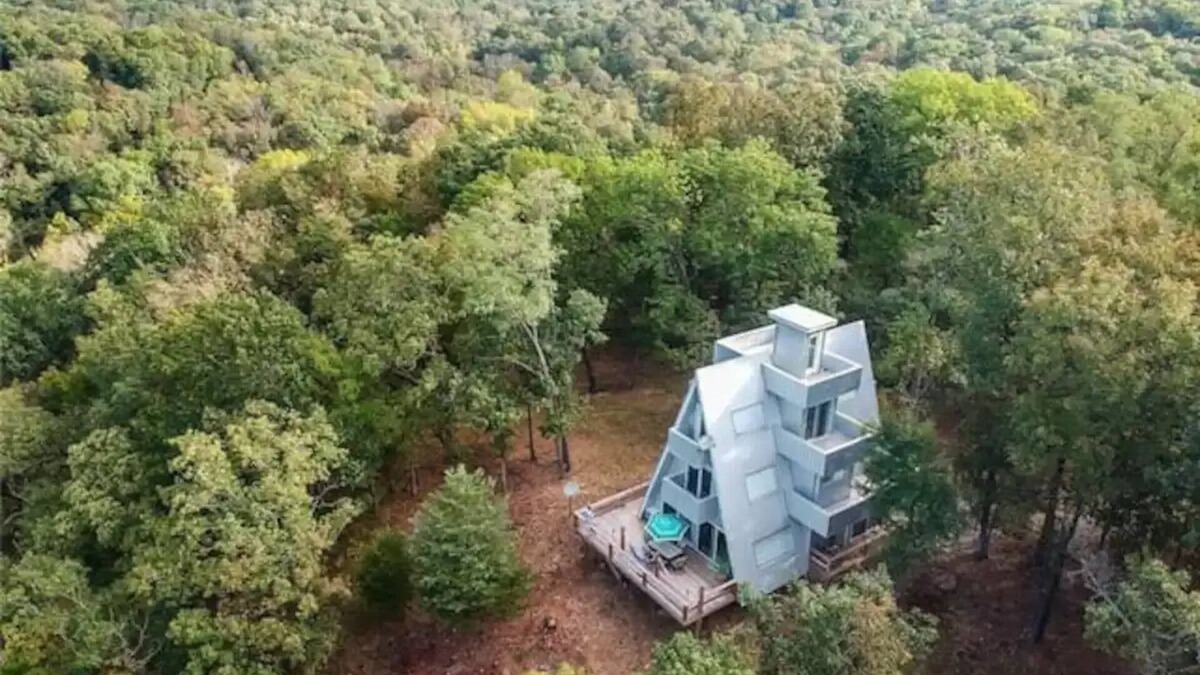 West Fork Cabin | Modern A-FRAME cabin in the Ozark Mountains with amazing views!
