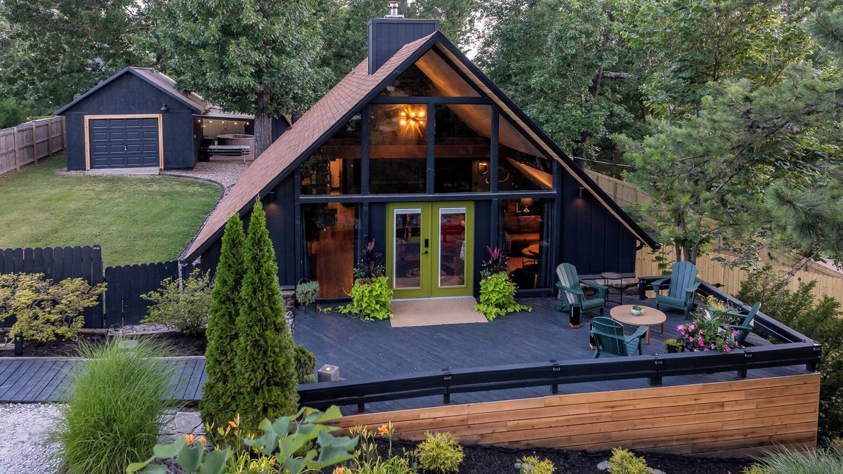 Beaver Shores Cottage | Modern A-Frame Cottage Hot Tub Beaver Lake Retreat