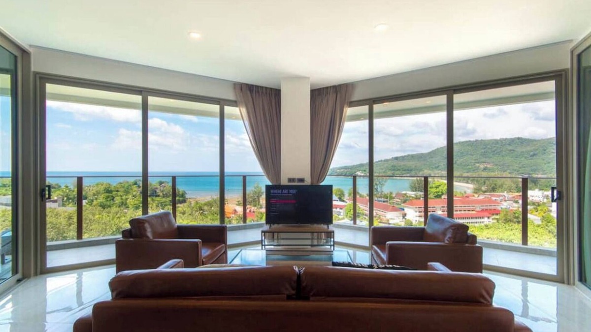 Kamala Condo | Modern apt, full sea View, 4 min walk to kamala beach, pick up Airport service