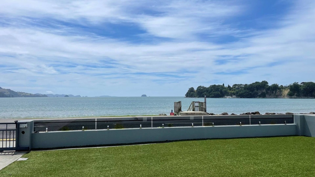 Whitianga House | Modern beachfront holiday home, close to town in Whitianga