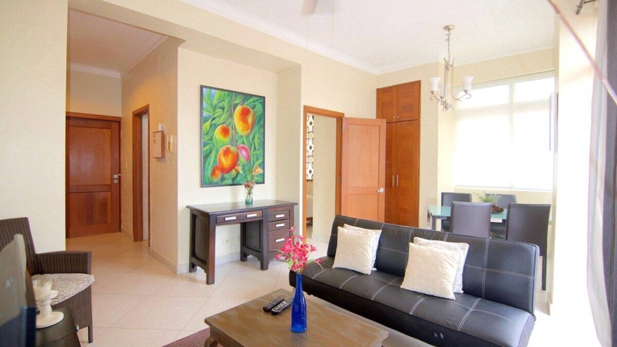 San Anton Apartment | Modern, Bright 1BR Apt =>BEST SPOT @Zona Colonial