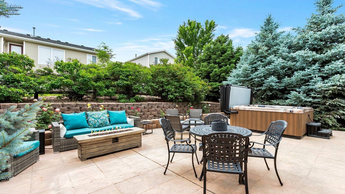 Littleton House | Modern Cabin Vibe, With great back yard to relax in. New furnishings and hot tub