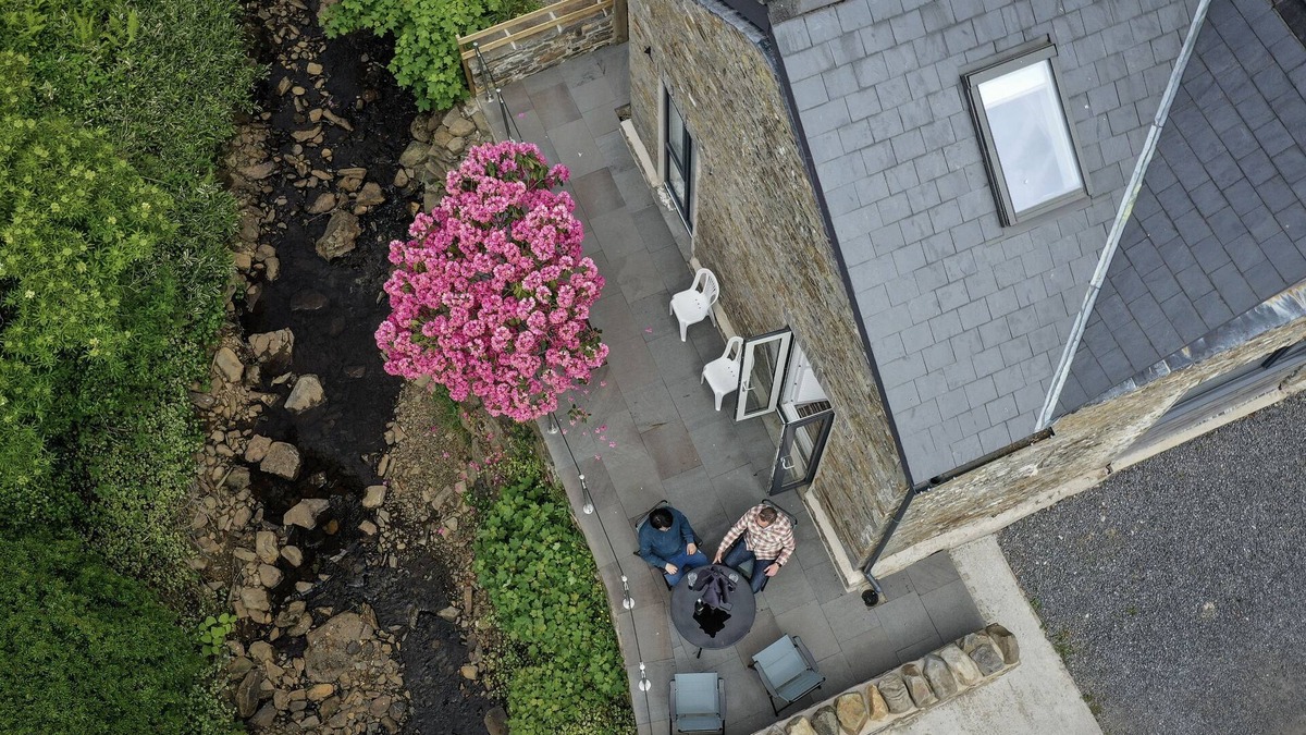 Margam Cottage | Modern Contemporary Cottage with Riverside Terrace and free WiFi
