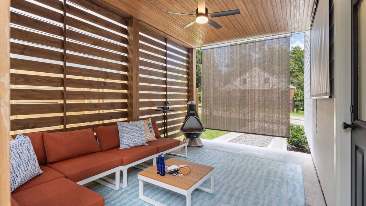 Downtown House | Modern, Cozy Home near Downtown & NC State w/Patio, King Bed, Mini Golf