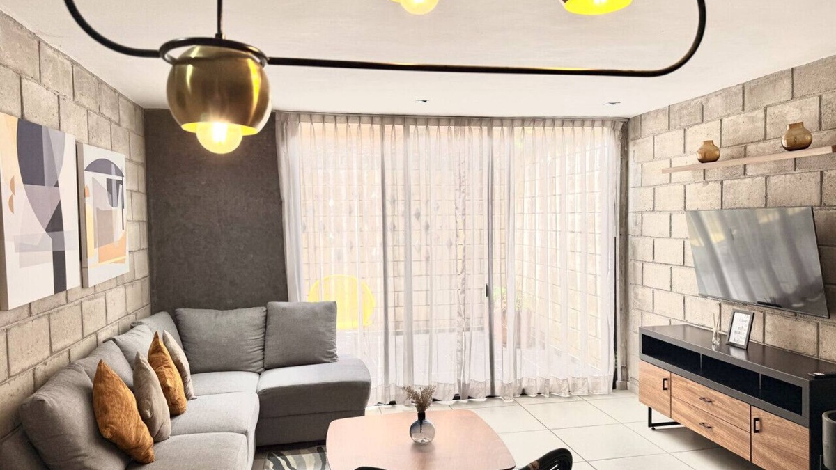 Downtown Guadalajara Apartment | Modern Design Loft w/Gym & Coworking | 2 BD | Tribu Colón