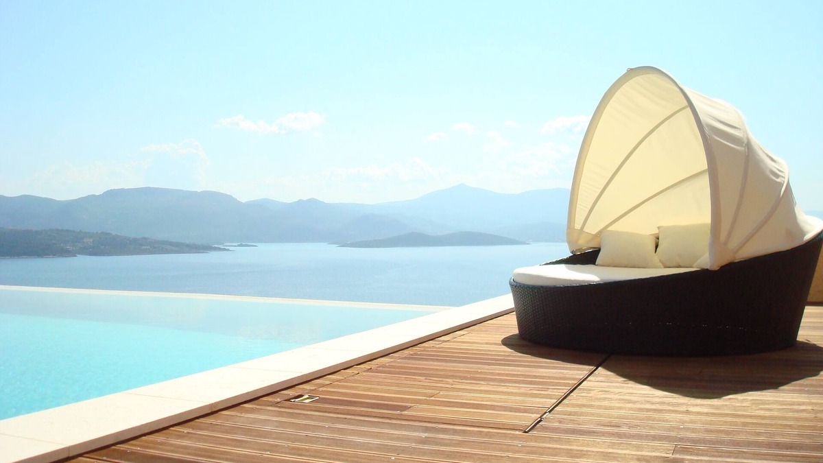 Theologos Villa | Modern, Family Friendly & Peaceful Villa with 15m long Infinite Private Pool & J