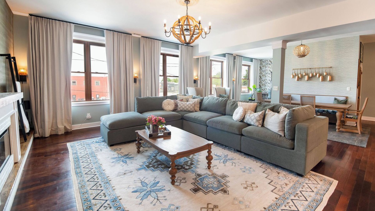 Elizabeth City Apartment | Modern Farmhouse Retreat, 3BR/3.5BA, Balcony + Activity Haven + Workspaces