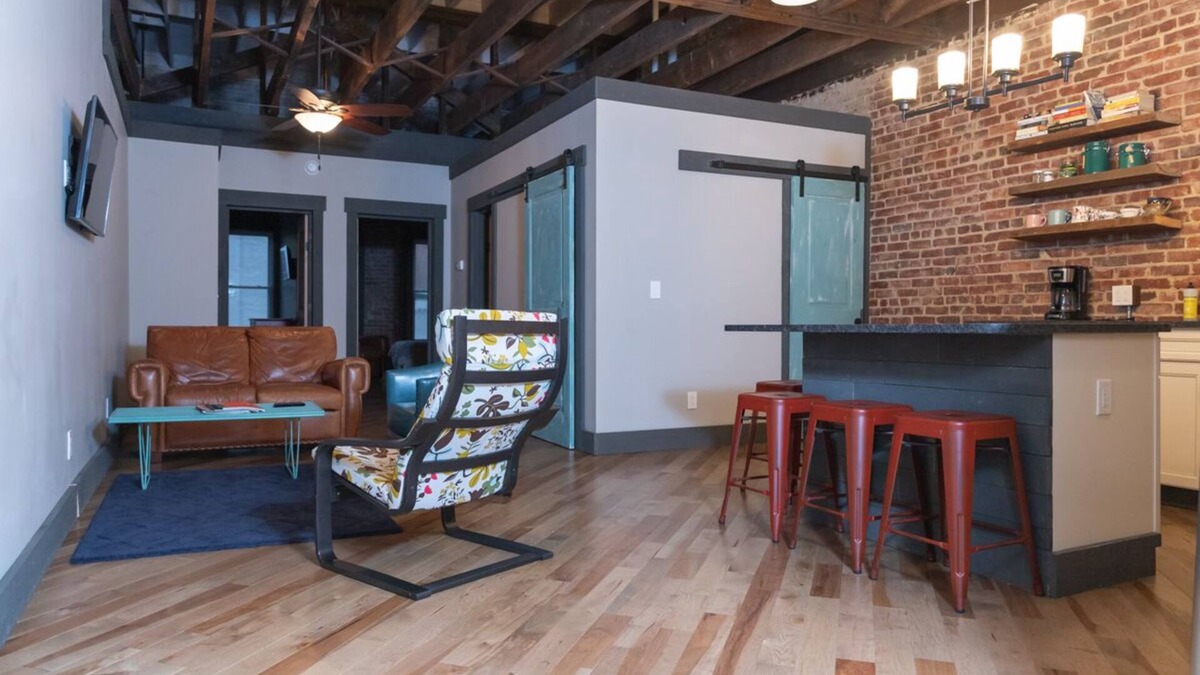 Erwin House | Modern/Historic Loft on Main Street A