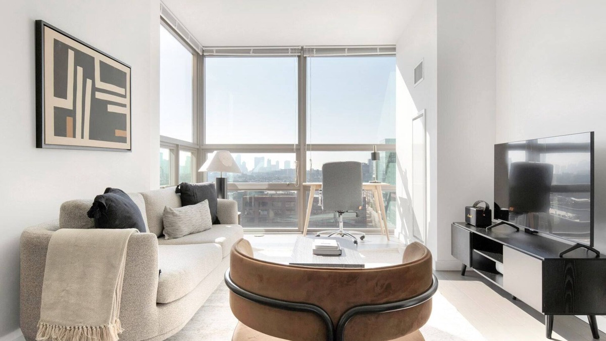 Hoboken Apartment | Modern Hoboken 2BR w/Doorman, Gym & W/D, near shuttle, by Blueground